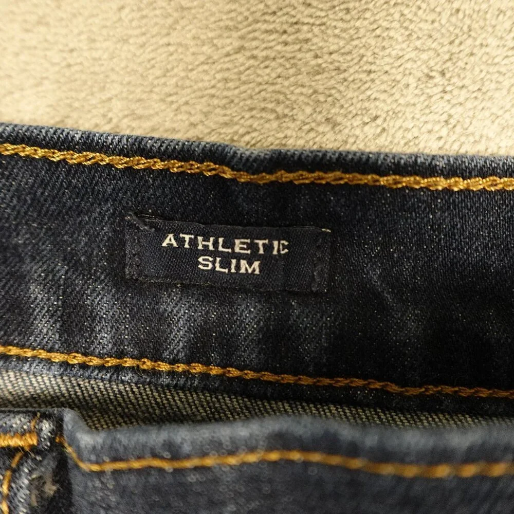 J. Crew jeans Athletic Slim flex men's 35x34 dark wash indigo‎ blue